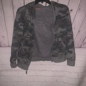 Kids Camouflage Zip-Up Hoodie